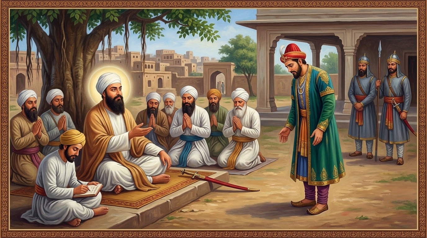 Emperor Humayun sought the Guru's blessing after his defeat by Sher Shah Suri